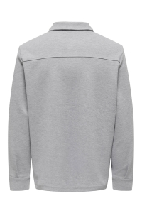 ONLY&SONS ONSNEWKODYL OVERSHIRT SWEAT NOOS light grey melange/melange