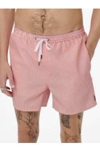 ONLY&SONS ONSTED STRIPE SEERSUCKER SWIM NOOS porcelain rose