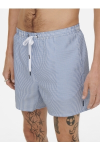 Only and Sons ONSTED STRIPE SEERSUCKER SWIM NOOS quiet harbor