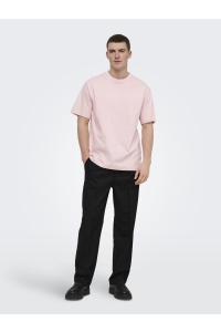 Only and Sons ONSFRED RLX SS TEE NOOS veiled pink