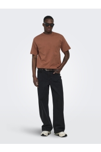 Only and Sons ONSFRED RLX SS TEE NOOS rustic brown