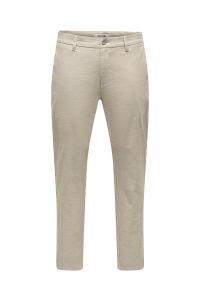 Only and Sons ONSMARK TAP 0011 COTTON LINEN PANT elmwood