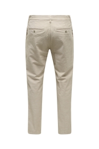 Only and Sons ONSMARK TAP 0011 COTTON LINEN PANT elmwood