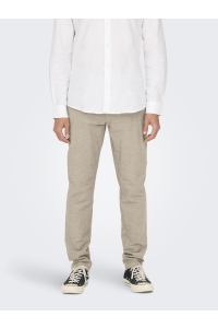 Only and Sons ONSMARK TAP 0011 COTTON LINEN PANT elmwood