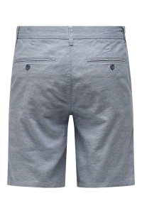 ONLY&SONS ONSMARK 0011 COTTON LINEN SHORTS NO: flint stone