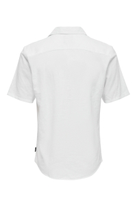 Only and Sons ONSCAIDEN SS SOLID RESORT LINEN NOO: white