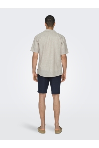 Only and Sons ONSCAIDEN SS SOLID RESORT LINEN NOO: chinchilla