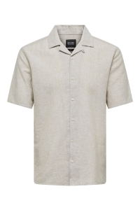 Only and Sons ONSCAIDEN SS SOLID RESORT LINEN NOO: chinchilla