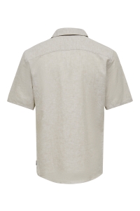 Only and Sons ONSCAIDEN SS SOLID RESORT LINEN NOO: chinchilla