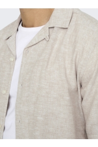 Only and Sons ONSCAIDEN SS SOLID RESORT LINEN NOO: chinchilla