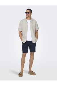 Only and Sons ONSCAIDEN SS SOLID RESORT LINEN NOO: chinchilla
