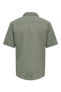 Only and Sons ONSCAIDEN SS SOLID RESORT LINEN NOO: swamp