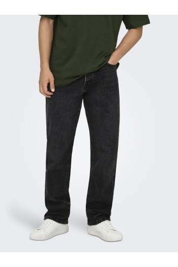 Only and Sons ONSEDGE STRAIGHT BLACK 6985 TAI DNM: