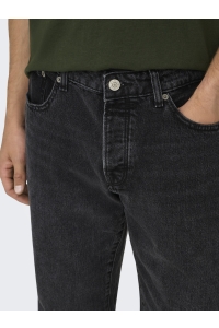 ONLY&SONS ONSEDGE STRAIGHT BLACK 6985 TAI DNM: black denim