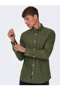 ONLY&SONS ONSGUDMUND SLIM 1-PKT SOLID SHIRT N: forest night