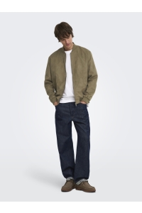 Only and Sons ONSLUCAS FAKE SUEDE BOMBER OTW NOOS teak