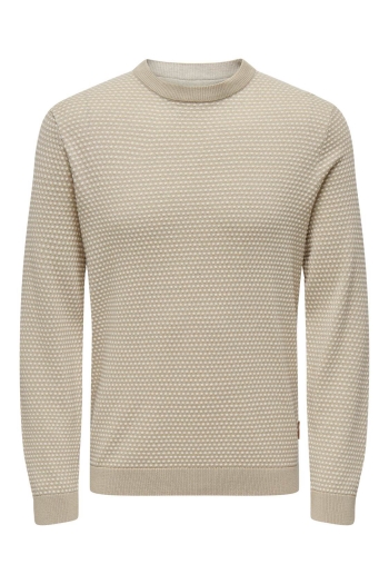 Only and Sons ONSTAPA REG 12 STRUC LS CREW KNIT N: