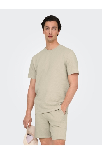 ONLY&SONS ONSKIAN LIFE REG SEERSUCKER SS TEE :