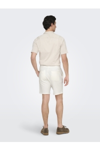 ONLY&SONS ONSKIAN LIFE REG SEERSUCKER SHORTS : cloud dancer