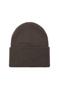 Only and Sons ONSISAAC FLAT KNIT LOGO BEANIE NOOS chocolate martini