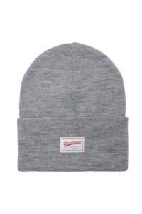 Only and Sons ONSISAAC FLAT KNIT LOGO BEANIE NOOS dark grey melange