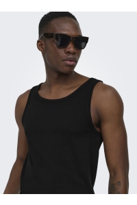 Only and Sons ONSTANNER REG SL TANK TOP NOOS black