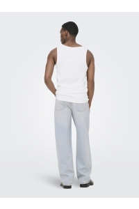 Only and Sons ONSTANNER REG SL TANK TOP NOOS bright white