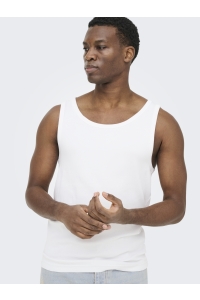 Only and Sons ONSTANNER REG SL TANK TOP NOOS bright white