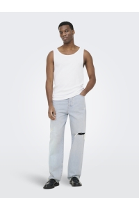 Only and Sons ONSTANNER REG SL TANK TOP NOOS bright white