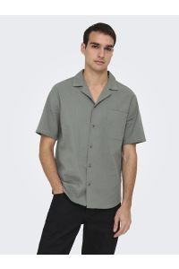 Only and Sons ONSEYE RESORT SEERS 0009 SHIRT NOOS castor gray