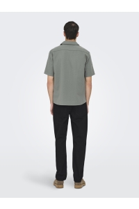 Only and Sons ONSEYE RESORT SEERS 0009 SHIRT NOOS castor gray
