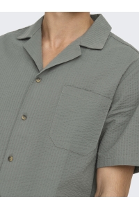 Only and Sons ONSEYE RESORT SEERS 0009 SHIRT NOOS castor gray