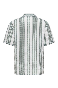Only and Sons ONSDANI CROCHET SS SHIRT NOOS comfrey/gardenia