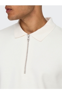 ONLY&SONS ONSABBOTT REG LS POLO cloud dancer