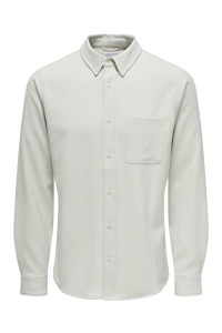 ONLY&SONS ONSROAD SLIM STRUCTURE STRETCH LS S: moonstruck