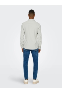 ONLY&SONS ONSROAD SLIM STRUCTURE STRETCH LS S: moonstruck