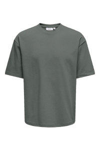 ONLY&SONS ONSCASPIAN AIRFLEX AUT SS TEE NOOS castor gray