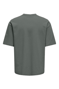 ONLY&SONS ONSCASPIAN AIRFLEX AUT SS TEE NOOS castor gray