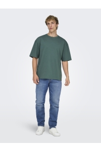 Only and Sons ONSCASPIAN AIRFLEX AUT SS TEE NOOS silver pine