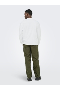 Only and Sons ONSCASPIAN AIRFLEX RLX LS TEE NOOS white
