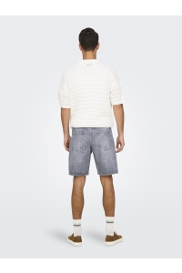 Only and Sons ONSEDGE MG 2042 TAI DNM SHORTS NOOS medium grey denim