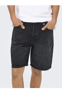 Only and Sons ONSEDGE BLACK 2047 TAI DNM SHORTS N: black denim