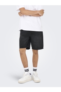 Only and Sons ONSEDGE BLACK 2047 TAI DNM SHORTS N: black denim