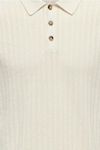 ONLY&SONS ONSMOON REG 12 SS POLO KNIT egret