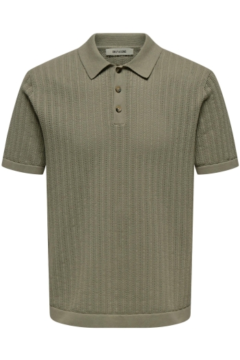 Only and Sons ONSMOON REG 12 SS POLO KNIT