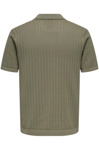 Only and Sons ONSMOON REG 12 SS POLO KNIT bungee cord