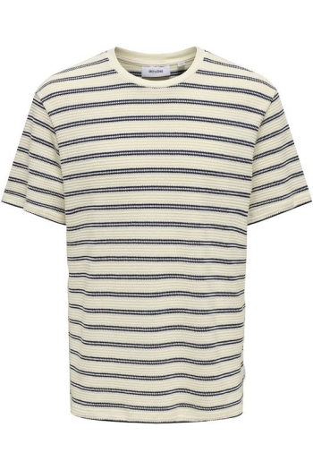 Only and Sons ONSIAN REG SS STRIPE STRUCT TEE