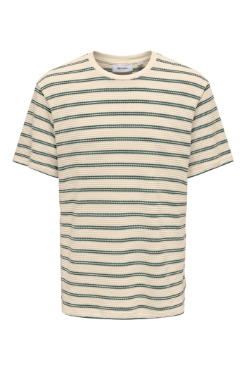 Only and Sons ONSIAN REG SS STRIPE STRUCT TEE