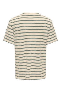 Only and Sons ONSIAN REG SS STRIPE STRUCT TEE mallard green
