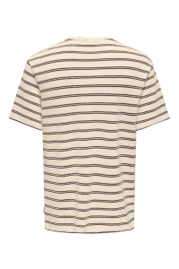 Only and Sons ONSIAN REG SS STRIPE STRUCT TEE coffee bean